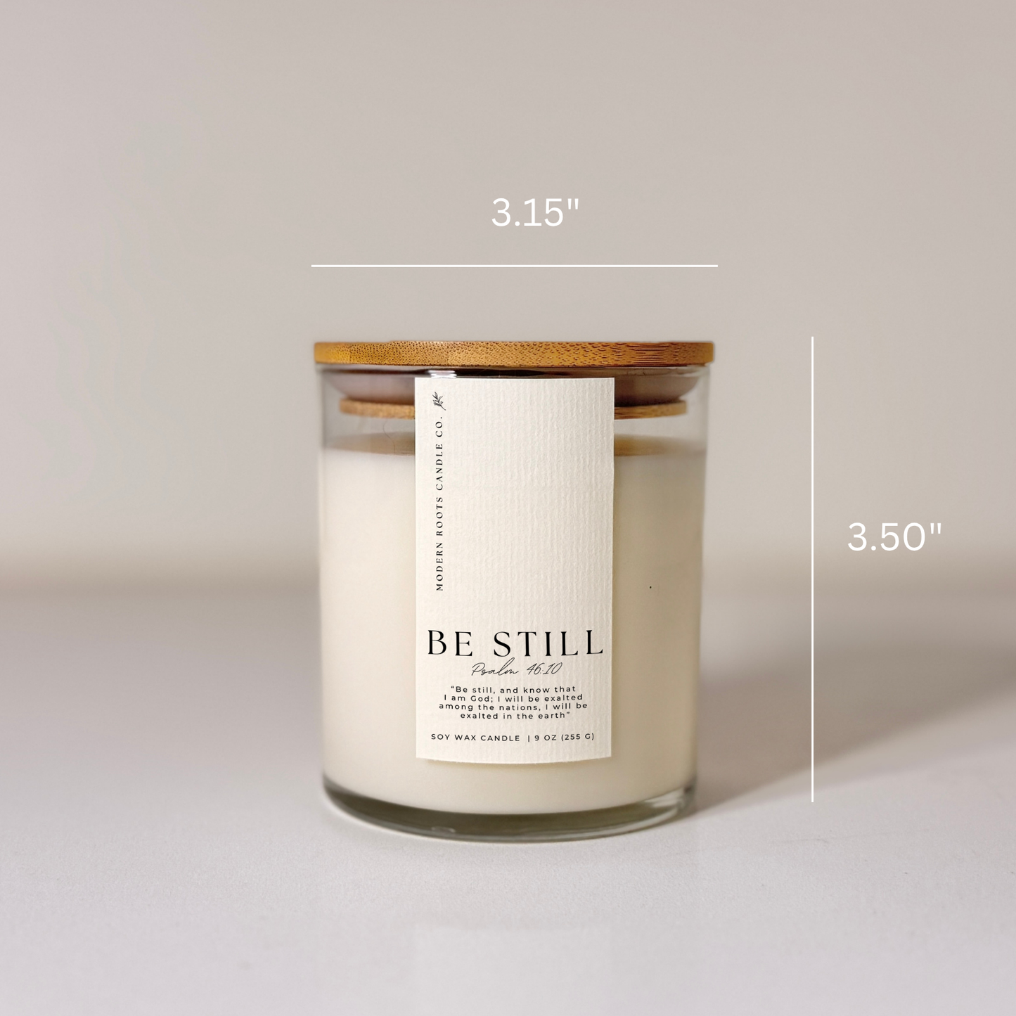 Be Still | Lavender & Sage | 9 oz. Clear Jar Soy Candle